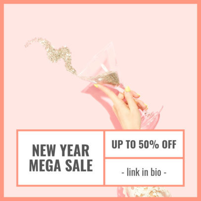 Instagram Post Template for a New Year's Limited-Time Offer