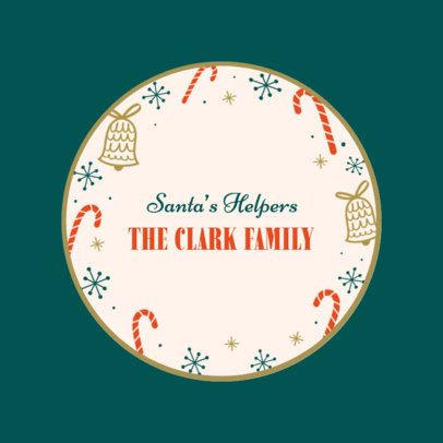 Christmas-Themed Ornament Maker With Holiday Graphics