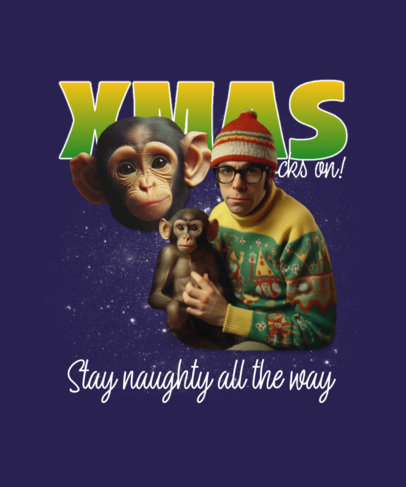 T-Shirt Design Generator to Celebrate Christmas With an AI-Themed Graphic
